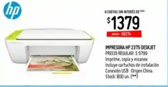 Changomas Hp Impresora 2375 Deskjet oferta