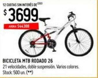 Changomas Bicicleta MTB Rodado 26 oferta