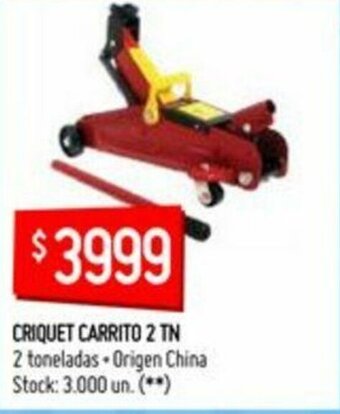 Changomas Criquet Carrito 2 TN oferta
