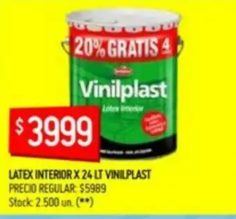 Changomas Vinilplast Latex Interior x 24lt oferta