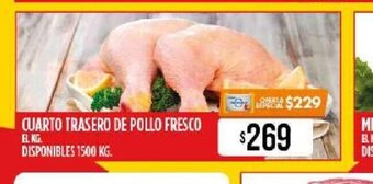 Supermercados Vea Cuarto Trasero De Pollo Fresco oferta