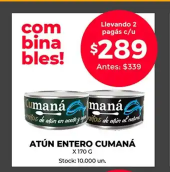 Supermercados Tadicor Atun Entero Cumana oferta