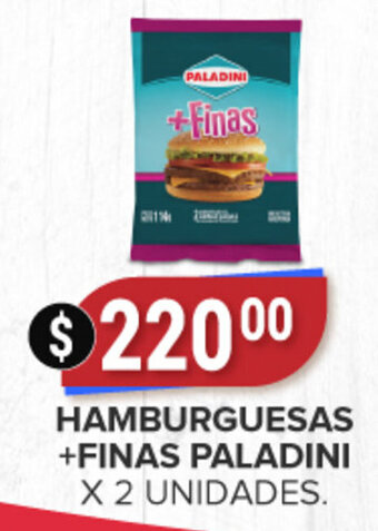 Supermercados Mayor Hamburguesas + Finas Paladini oferta