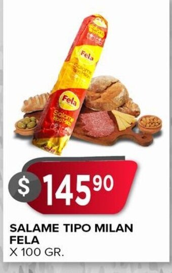 Supermercados Mayor Salame Tipo Milan Fela oferta