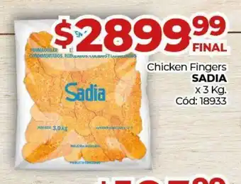 Diarco Sadia Chicken Fingers oferta