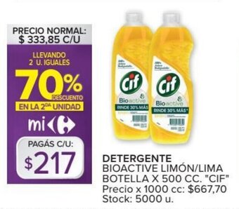 Carrefour CIF detergente oferta