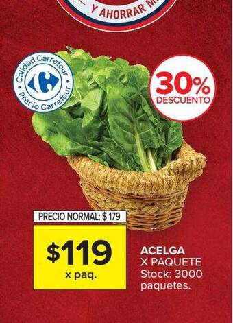 Carrefour Market Acelga oferta