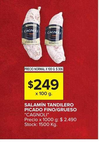 Carrefour Market Salamín tandilero picado fino-grueso oferta