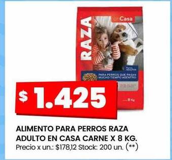 Changomas Alimento para perros raza adulto en casa carne x 8 kg oferta