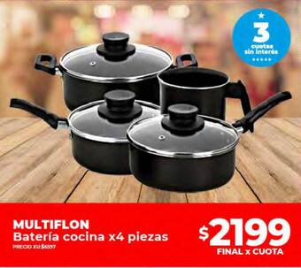 Supermayorista Vital Multiflon batería cocina oferta