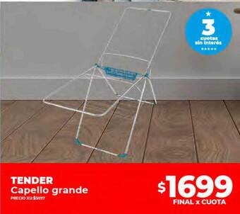 Supermayorista Vital Tender capello grande oferta