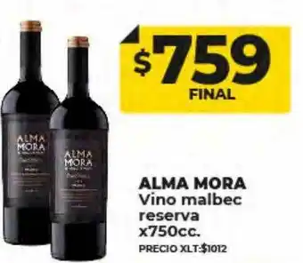 Supermayorista Vital Alma mora vino malbec reserva oferta