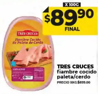 Supermayorista Vital Tres cruces fiambre cocido paleta cerdo oferta