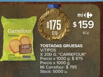 Carrefour Market Tostadas Gruesas oferta
