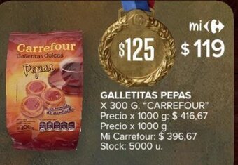 Carrefour Market Galletitas Pepas oferta