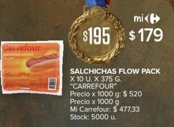 Carrefour Market Salchichas Flow Pack oferta