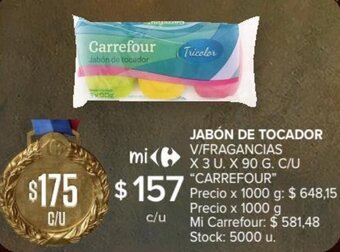 Carrefour Jabón de tocador oferta