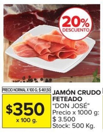 Carrefour Jamón crudo feteado oferta