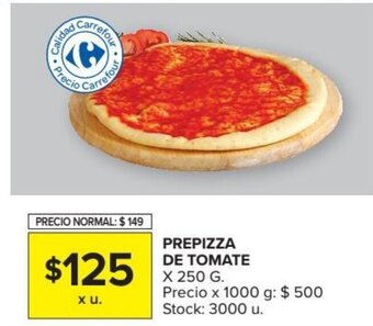 Carrefour Prepizza de tomate oferta