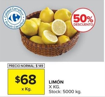 Carrefour Limón oferta