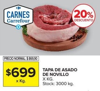 Carrefour Tapa de asado de novillo oferta