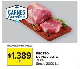 Carrefour Peceto de novillito oferta