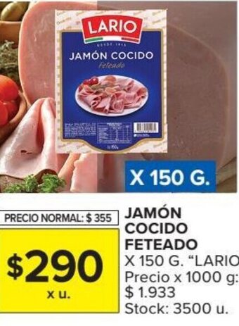 Carrefour Market Jamón Cocido Feteado oferta