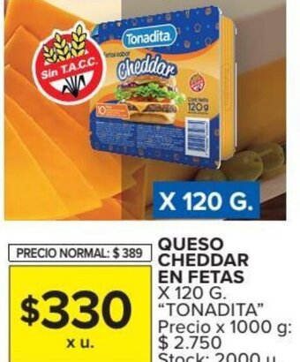 Carrefour Market Queso Cheddar En Fetas oferta