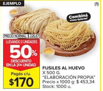 Carrefour Market Fusiles Al Huevo oferta