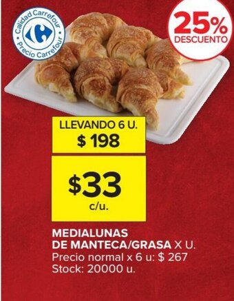 Carrefour Market Medialunas de Manteca/Grasa oferta