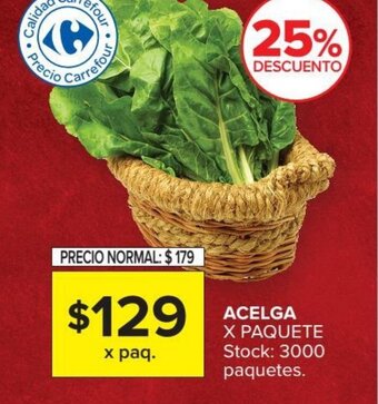 Carrefour Market Acelga X Paquete oferta