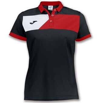 Joma Polo manga corta mujer crew ii negro rojo oferta