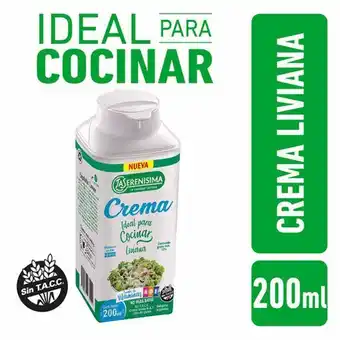 El Abastecedor Serenisima crema de leche liv.x200cc oferta