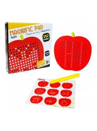 El Mundo del Juguete Pizarra de dibujo magnetica 142 bolillas manzana original oferta