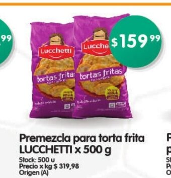 Supermercados Buenos Días Premezcla Para Torta Frita Lucchetti x 500g oferta