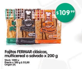 Fajitas Fermar Clásicas, Multicereal o Salvado x 200g