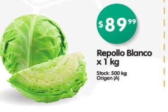 Supermercados Buenos Días Repollo Blanco x 1 kg oferta