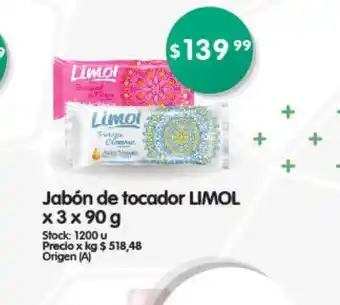 Supermercados Buenos Días Jabón de Tocador Limol x 3 x 90 g oferta