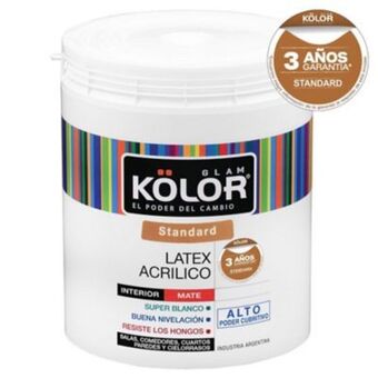Pintura látex de interior blanco mate antimoho 20 l - kölor