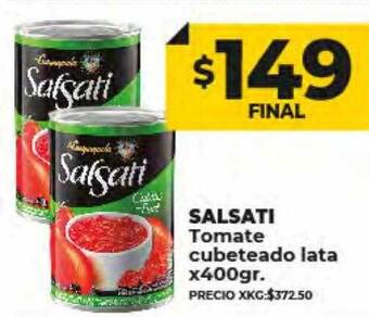 Supermayorista Vital Salsati tomate cubeteado lata oferta