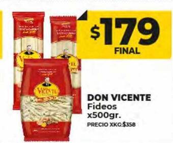 Supermayorista Vital Don vicente fideos oferta