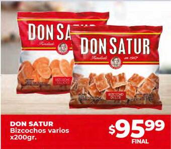 Supermayorista Vital Don satur bizcochos varios x200gr oferta
