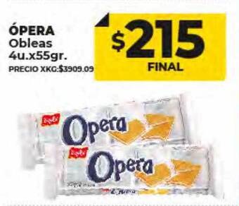 Supermayorista Vital Ópera obleas oferta