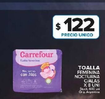 Carrefour Maxi Toalla femenina nocturna oferta