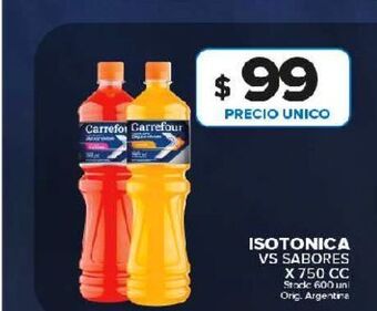 Carrefour Maxi Isotonica vs sabores oferta