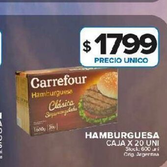 Carrefour Maxi Hamburguesa oferta