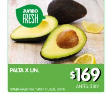 Jumbo Palta x un oferta