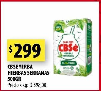 Punto Mayorista Cbse yerba hierbas serranas 500gr oferta