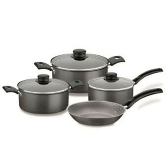 Frávega Set batería ollas tramontina turim cocina 7 piezas teflón oferta