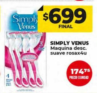Supermayorista Vital Simply venus maquina desc. suave rosa oferta